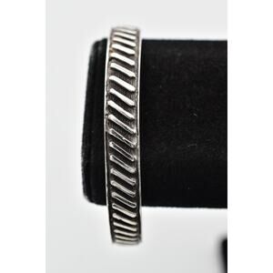 Patrick Mavros 925 Sterling Silver Cuff Bangle Bracelet 42.8 Grams Signed Unisex